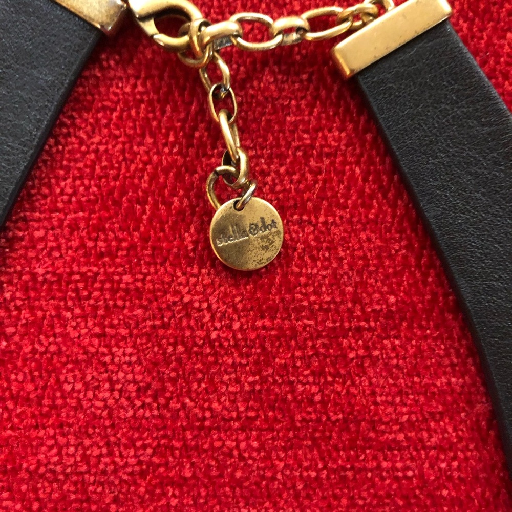 Stella & Dot Black and Gold Reversible Crystal Necklace - Picture 6 of 10